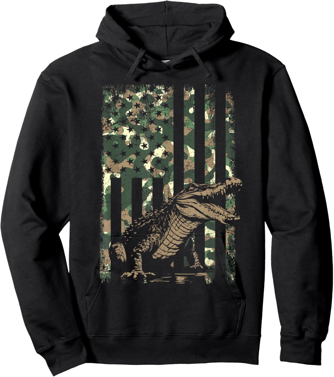 Alligator Themed Graphic Design Reptile Alligator Hoodie - Hoodie | Black