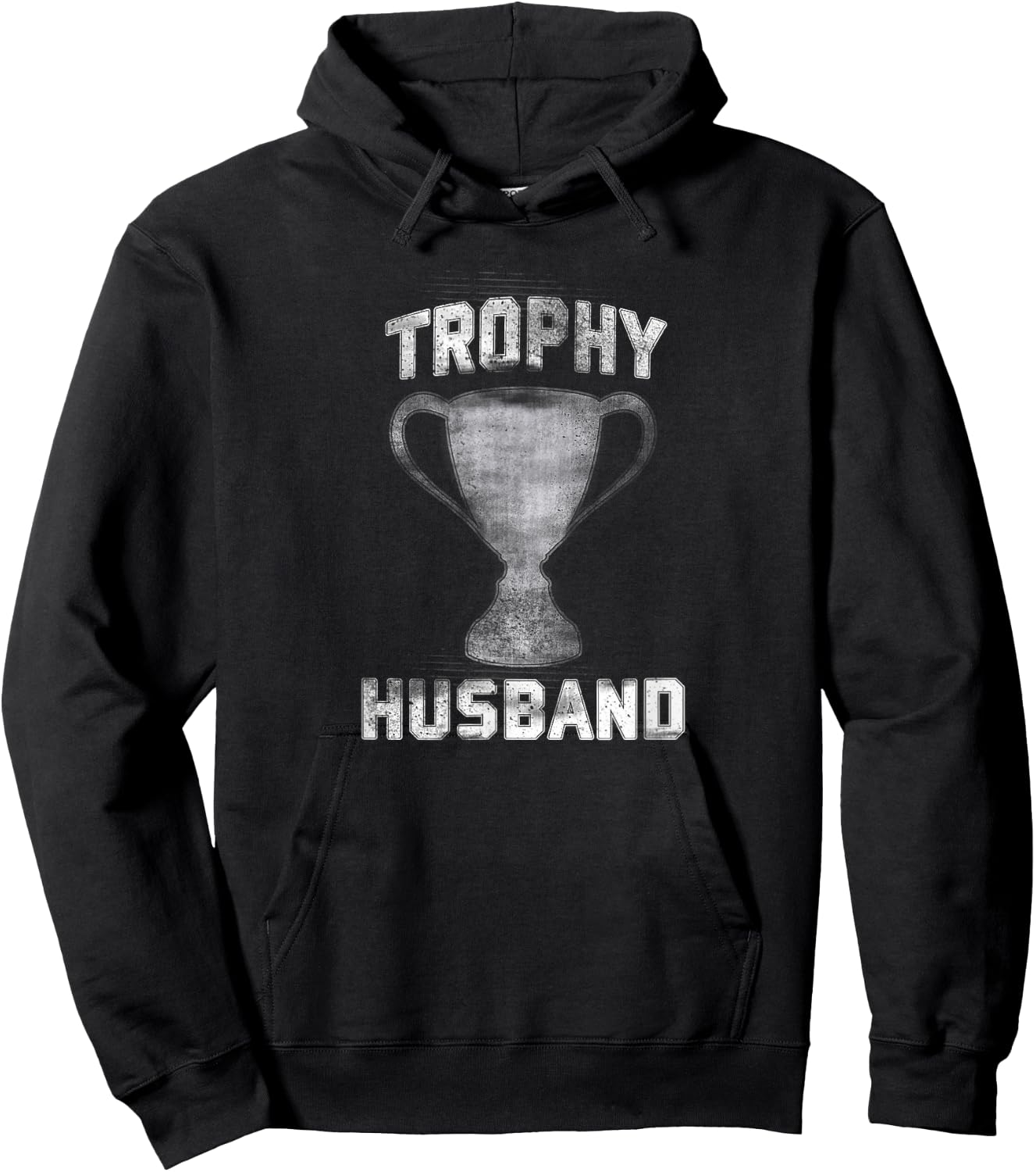 Trophy Husband Father's Day Gift Spouse Anniversary Hoodie - Hoodie | Black