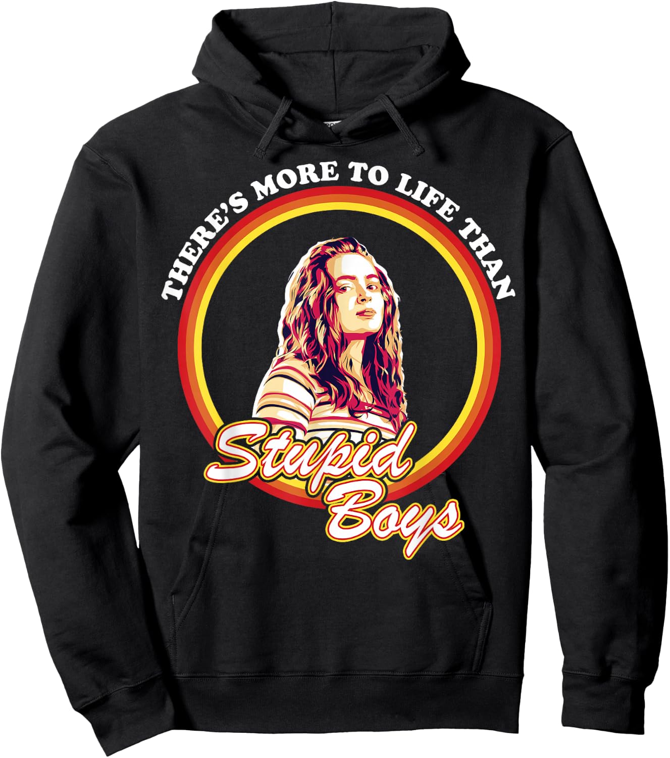 Netflix Stranger Things Max More To Life Than Stupid Boys Short Sleeve Hoodie - Hoodie | Black