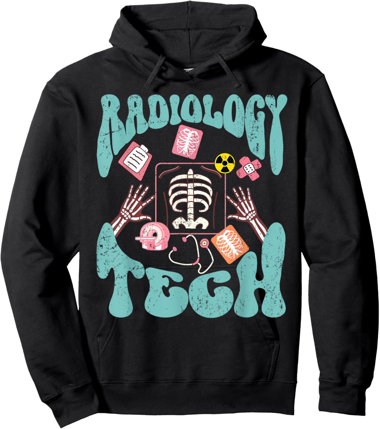 Radiology Tech Radiologic Technologist Xray Oncology Gifts Hoodie - Hoodie | Black