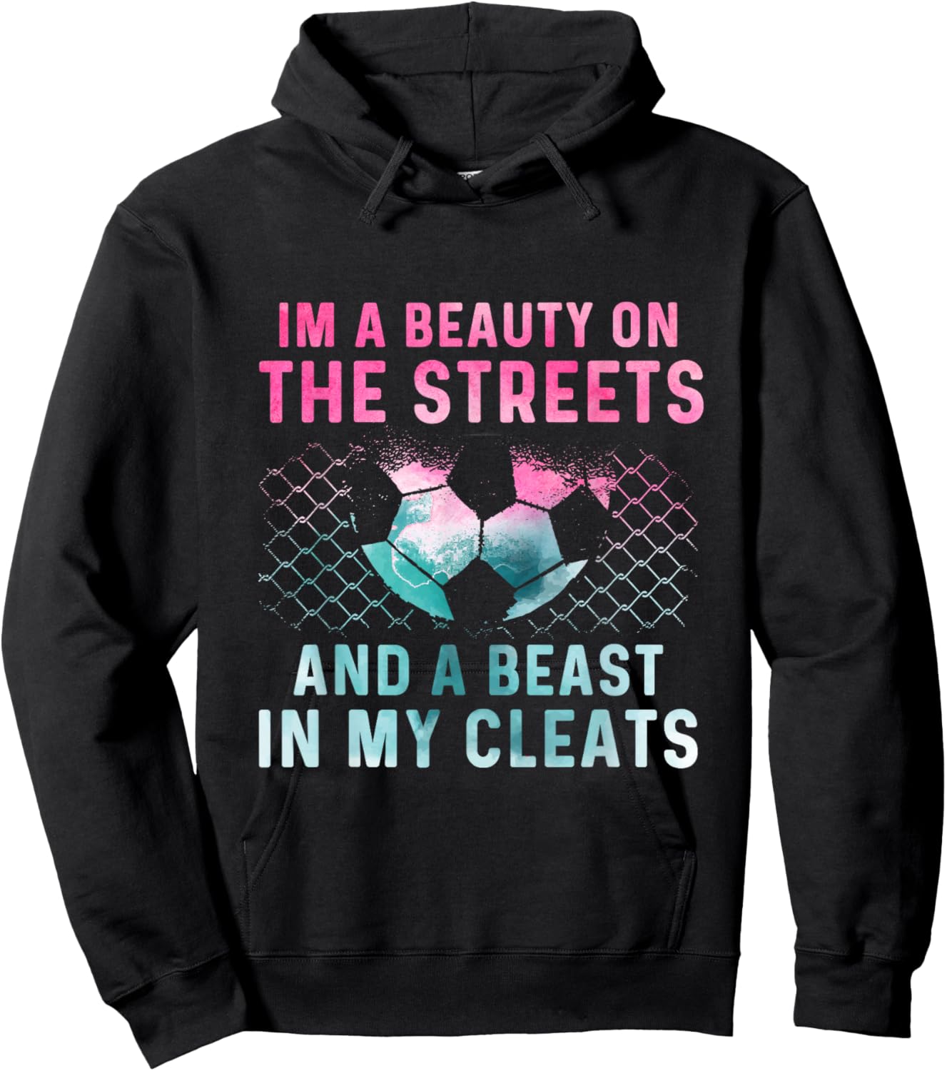 Girl Soccer Player Gifts Team Cleats Mom Goalie Captain Hoodie - Hoodie | Black