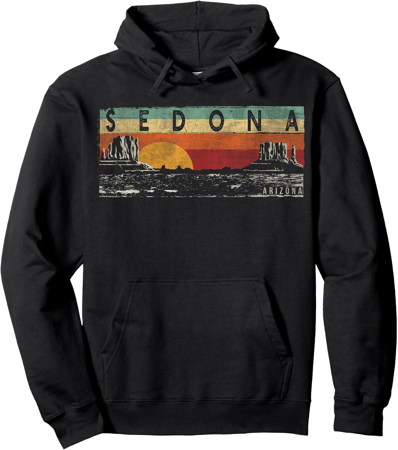 Vintage Sedona Arizona Shirt - Sedona AZ Hoodie - Hoodie | Black