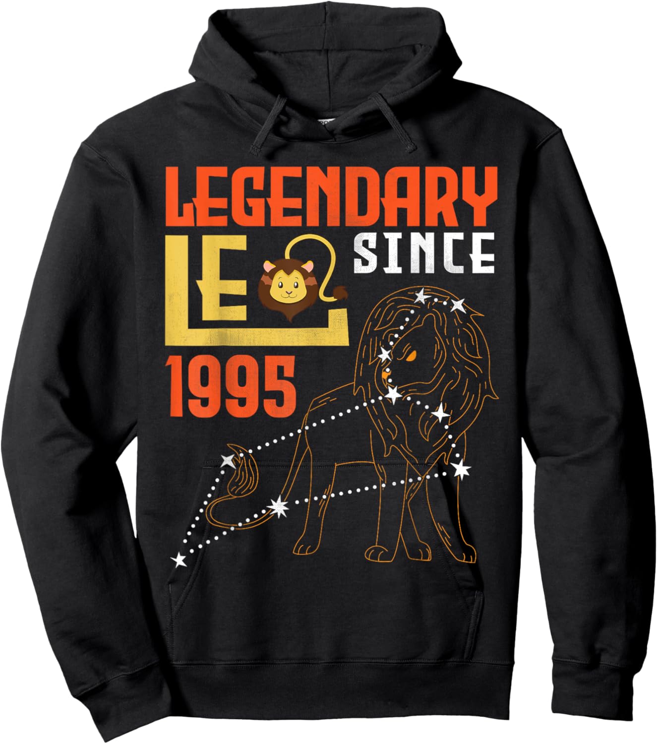 Legendary Leo Since 1995 Happy Birthday 30 Years Old To Me Hoodie - Hoodie | Black