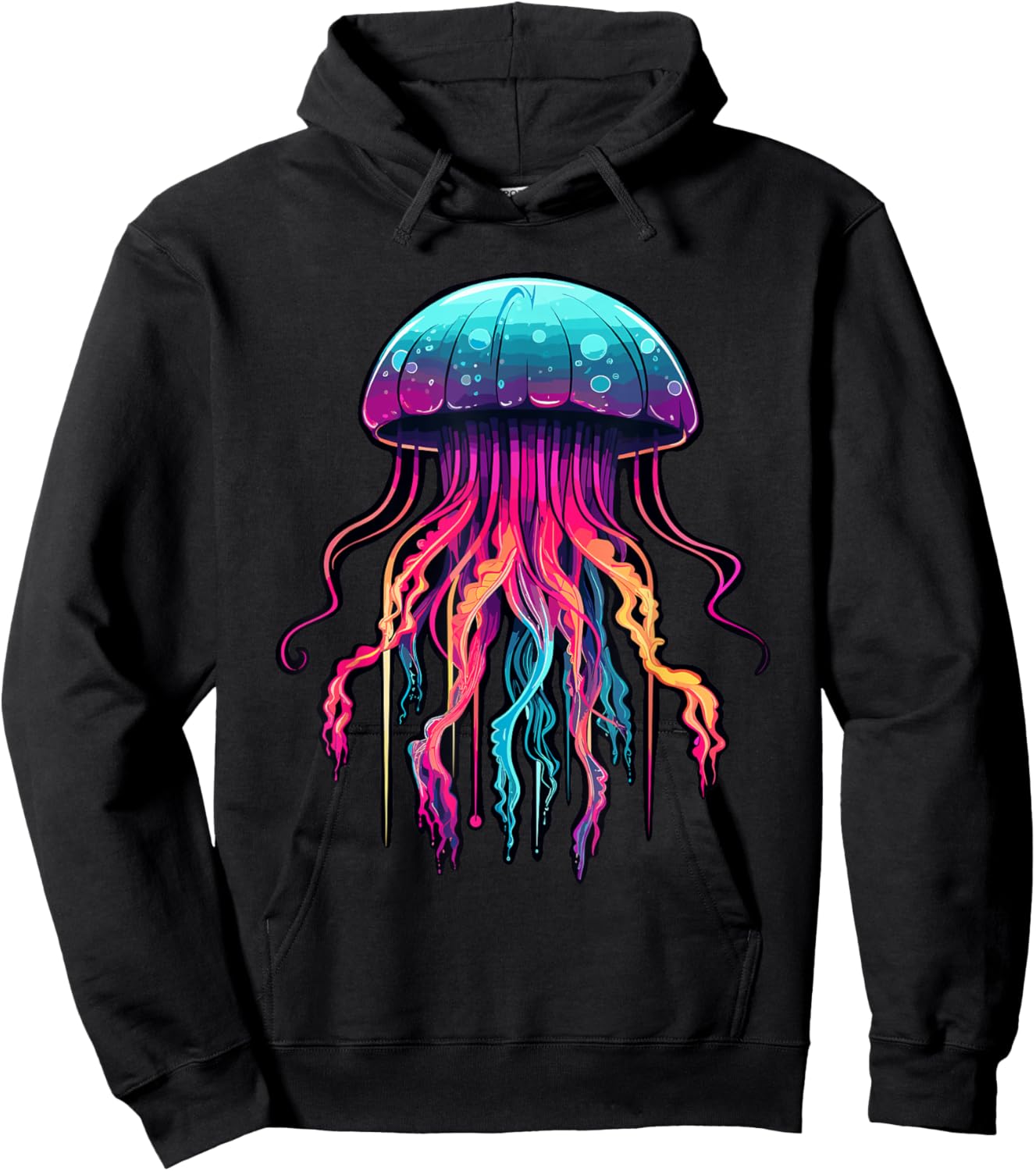 Jellyfish Costume Psychedelic Jelly Fish Sea Ocean Hoodie - Hoodie | Black