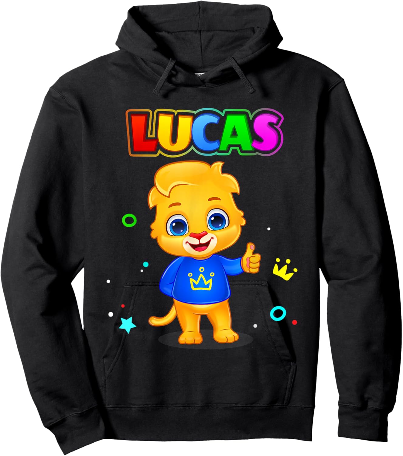 Lucas Classic Pose | Official Lucas & Friends Small Hoodie - Hoodie | Black