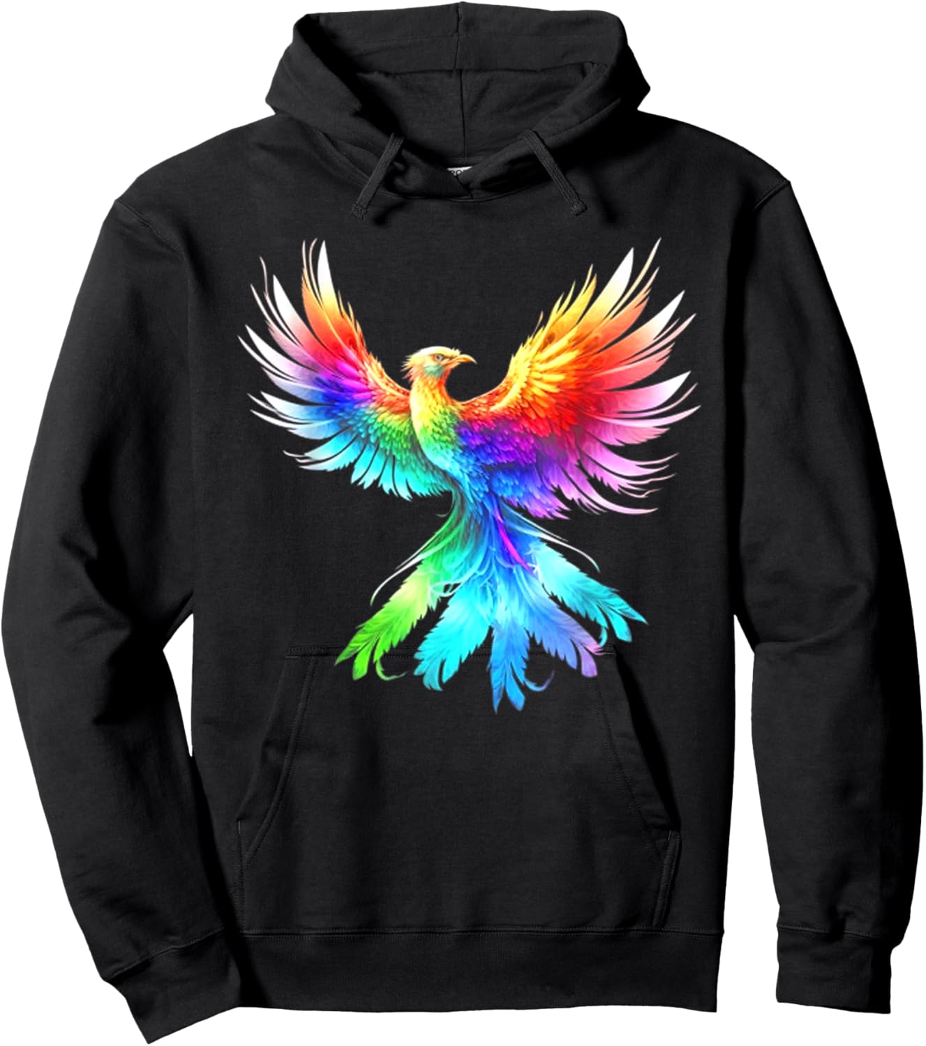 Phoenix Color Flower Moon Viking Valhalla North Myths Celtic Hoodie - Hoodie | Black