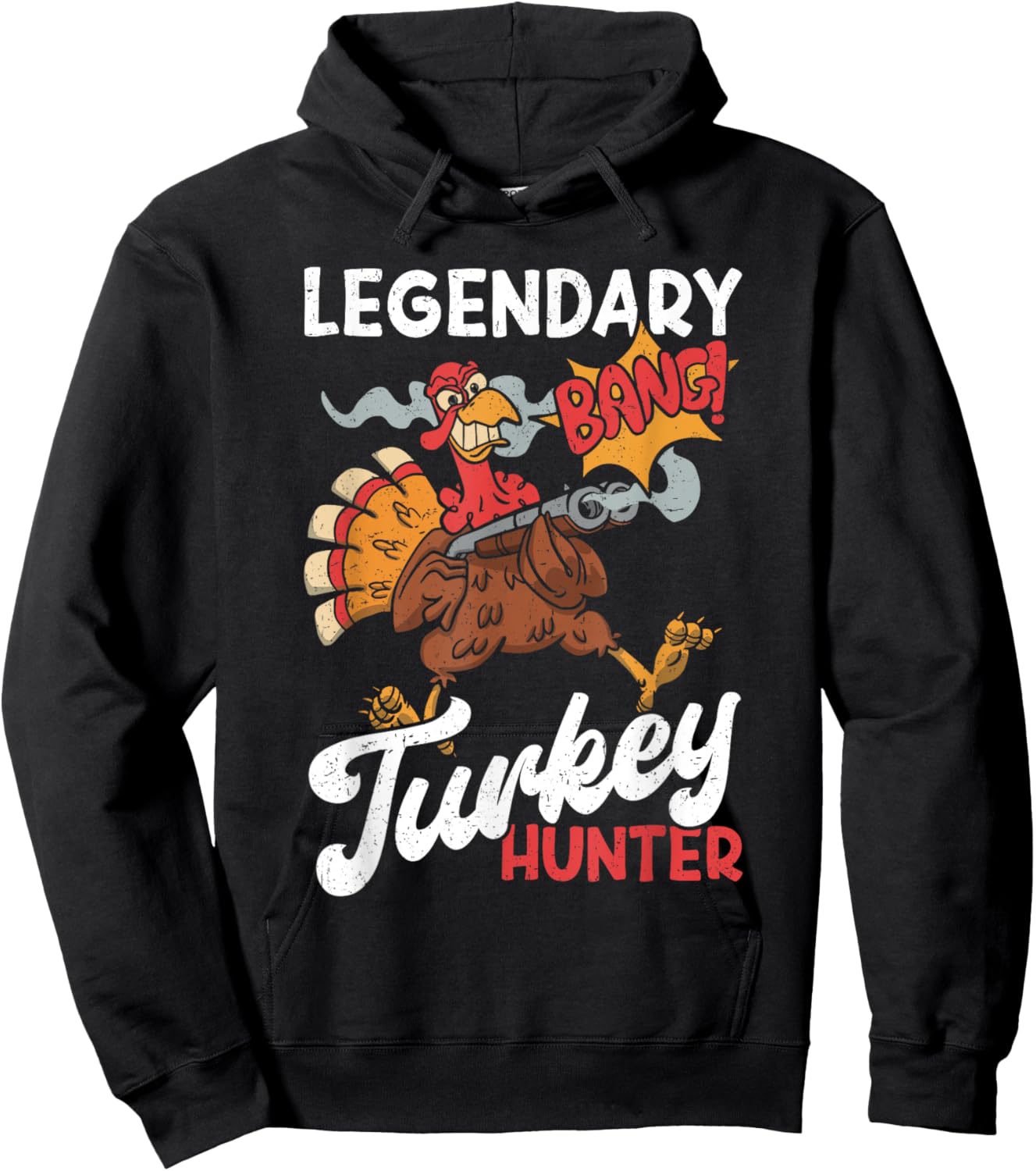 Legendary Turkey Hunter Funny Turkey Hunting Hoodie - Hoodie | Black