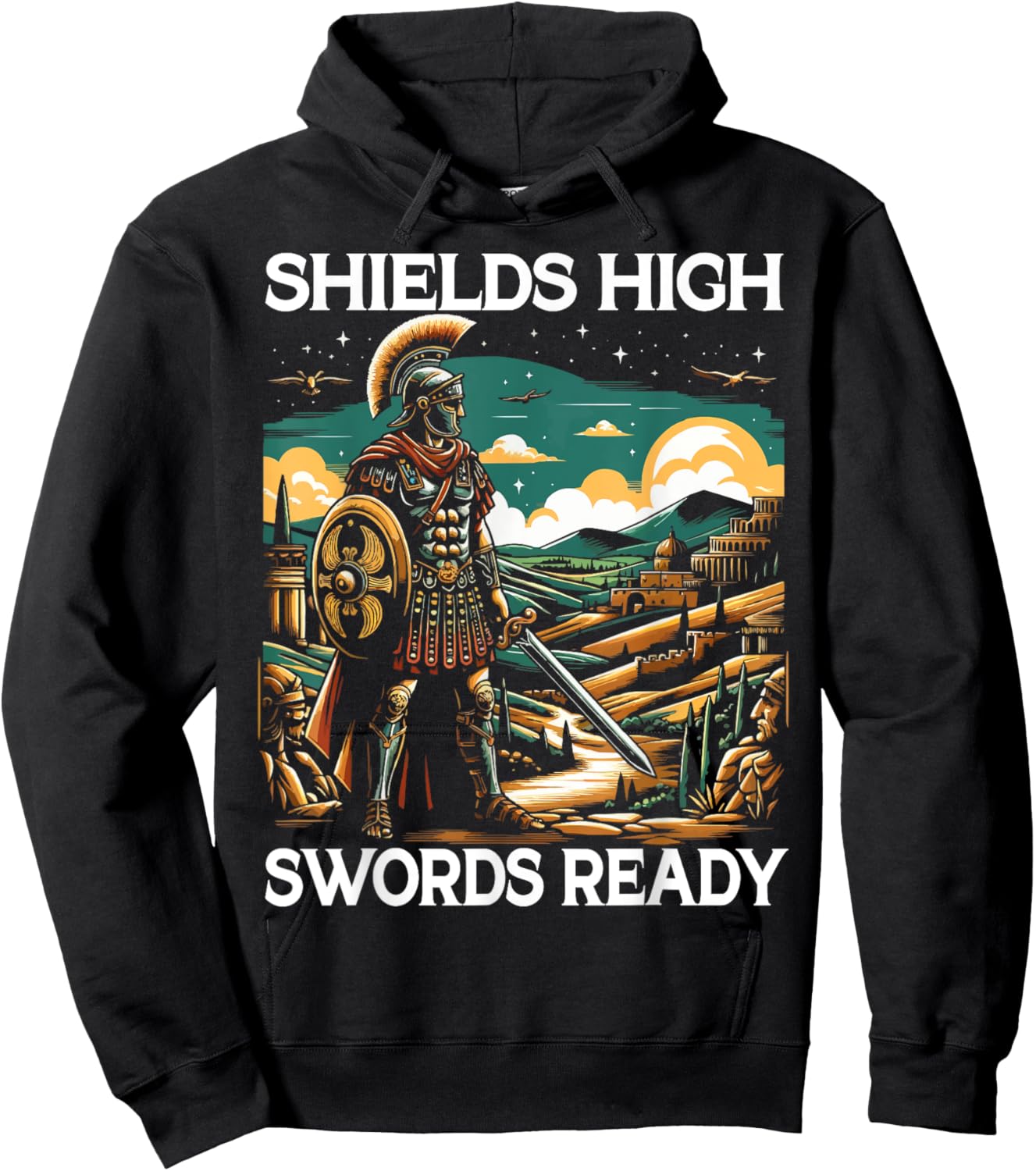 Roman Legionnaires Gladiator Ancient Rome Roman Empire Hoodie - Hoodie | Black