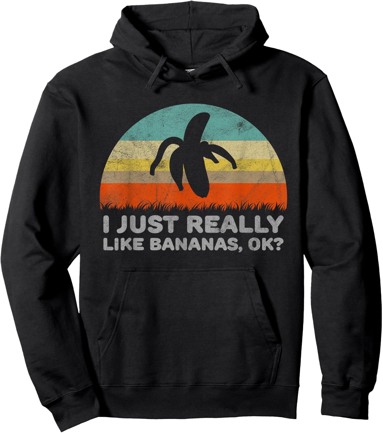 Funny I Just Really Like Bananas OK Hoodie - Hoodie | Black