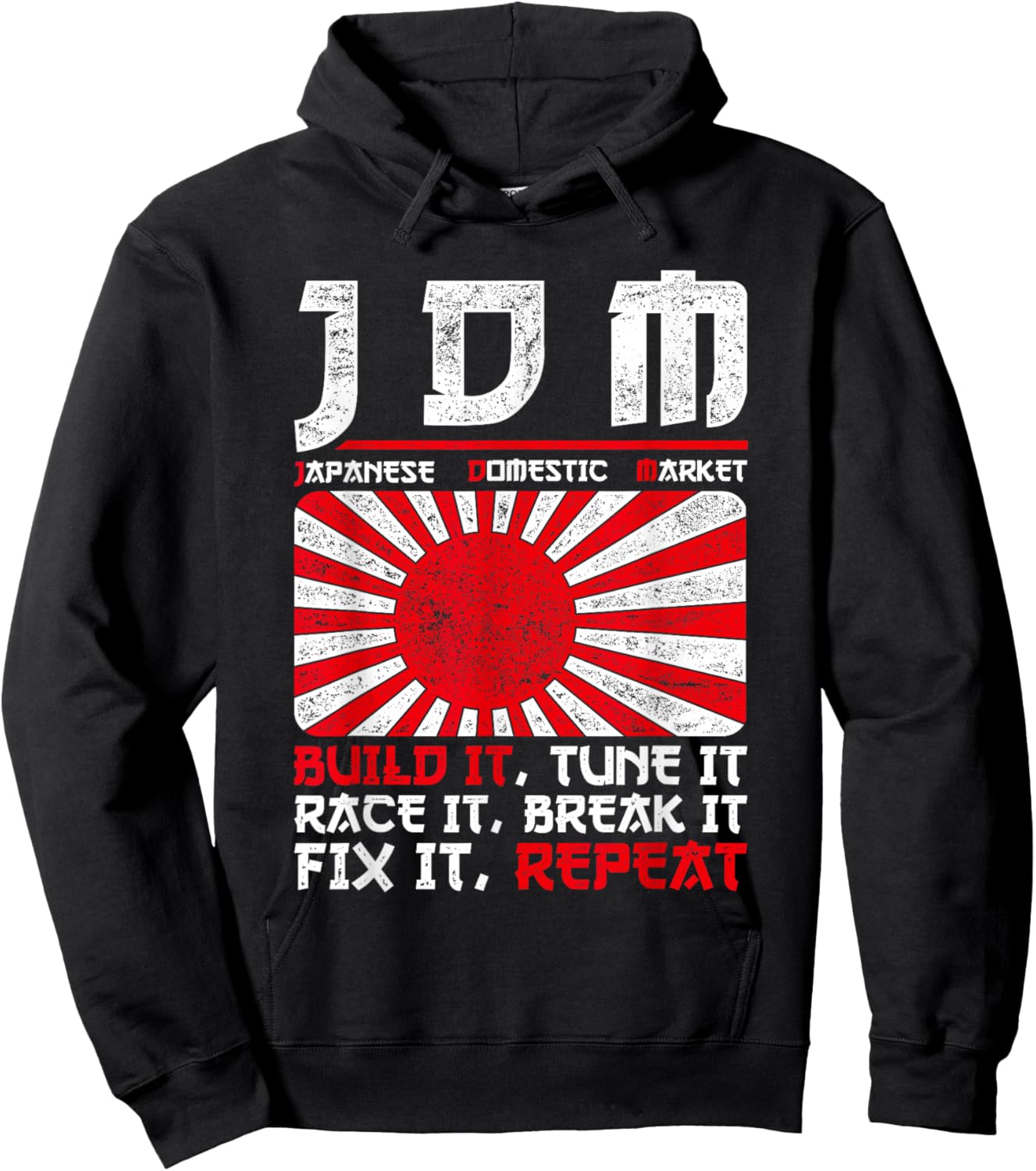 JDM Motorsport Car Tuning Automotive Hoodie - Hoodie | Black