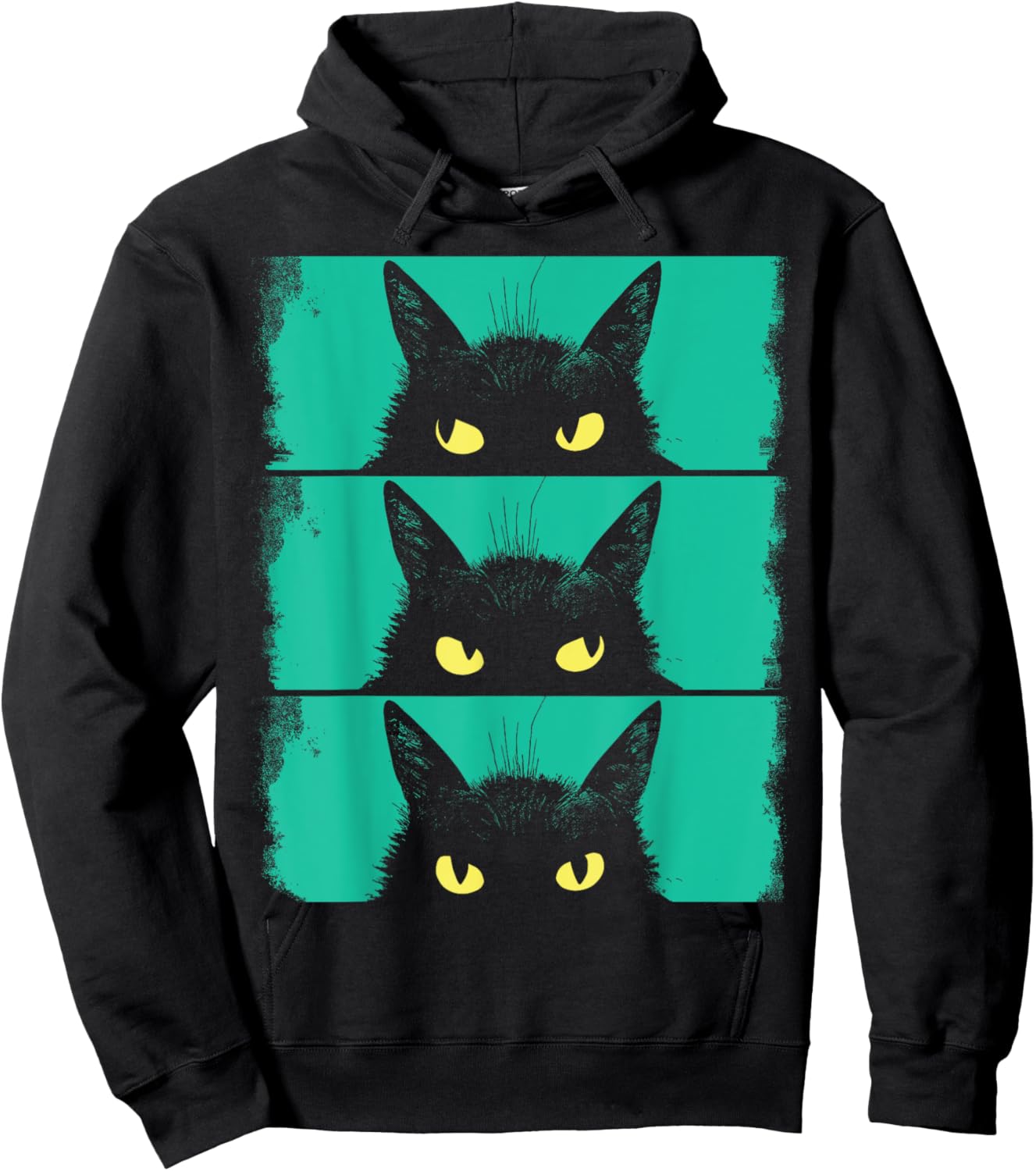 Cat Lover, Grumpy Black Kitten, Cat Mom, Cat Dad Hoodie - Hoodie | Black