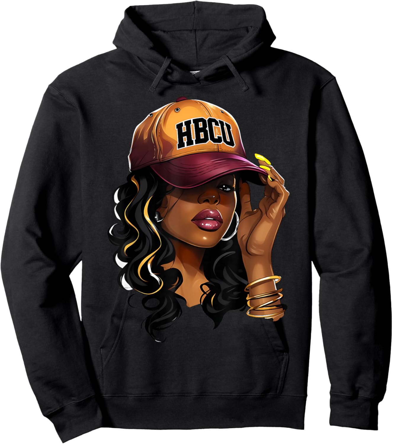 Retro Dope Future HBCU Grad Black Graduation HBCU Girl Women Hoodie - Hoodie | Black
