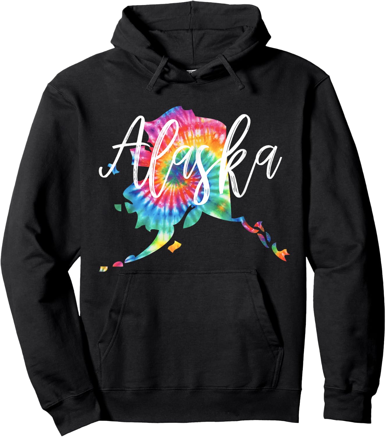 Alaska Tie Dye Hoodie - Hoodie | Black