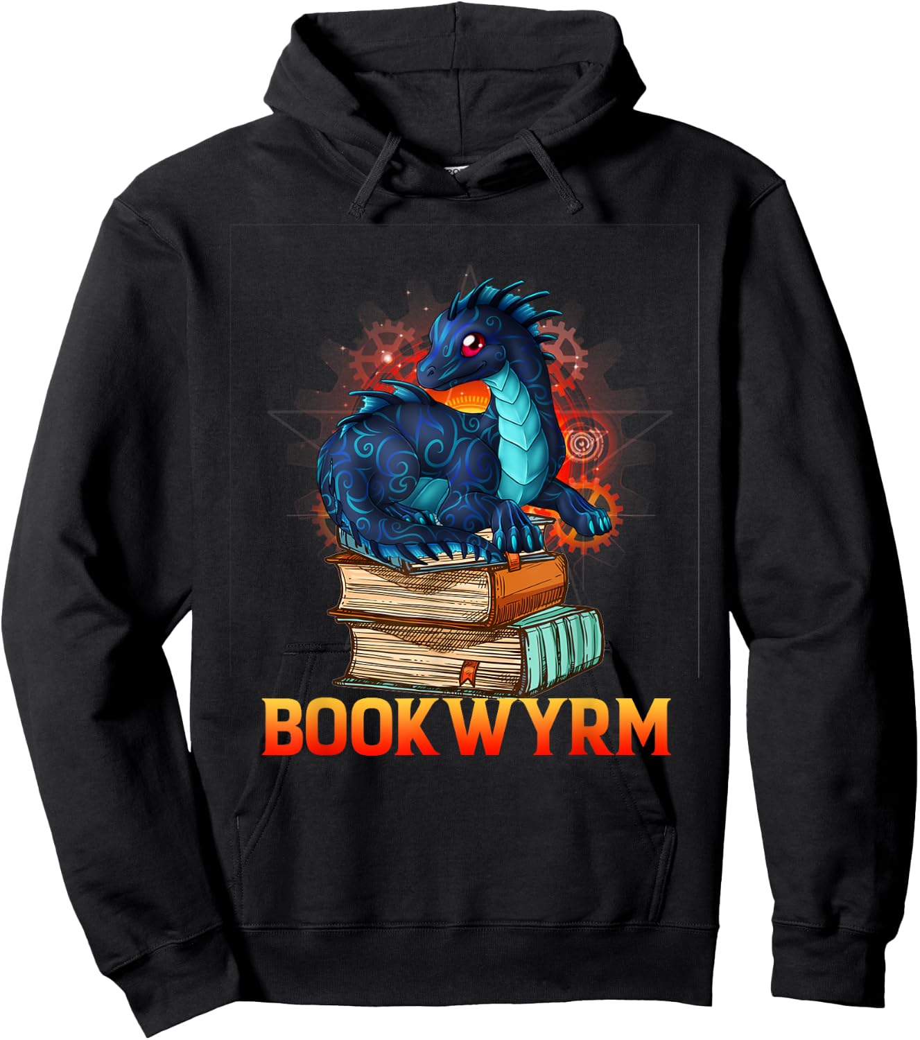 Book Wyrm Bookwyrm Dragon Lover Reading Men Women Gift Hoodie - Hoodie | Black