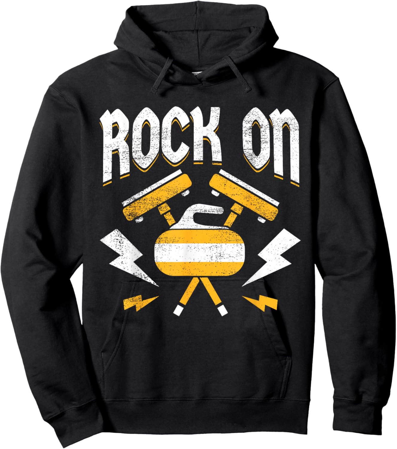 Curling Rock I Curler Saying I Curling Player Hoodie - Hoodie | Black
