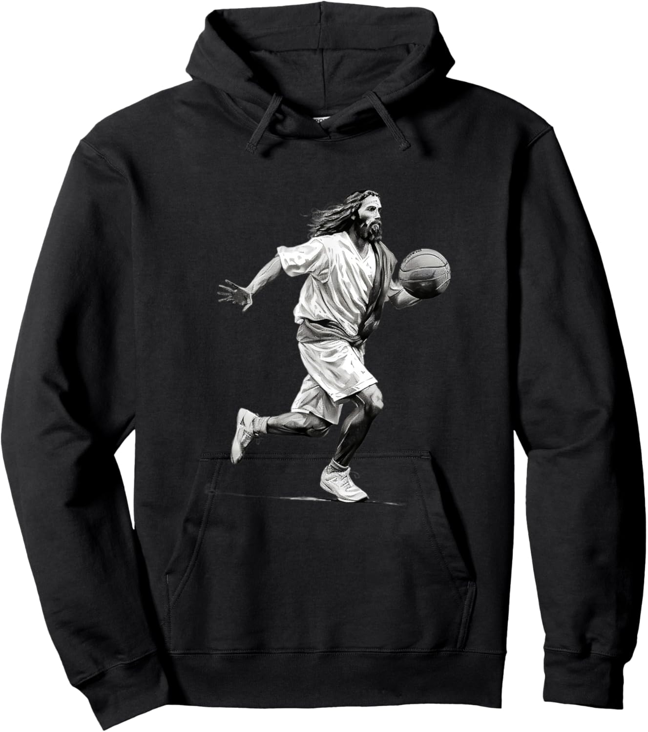 Jesus Christ Playing Basketball - Jesus Legend Team Heaven Hoodie - Hoodie | Black
