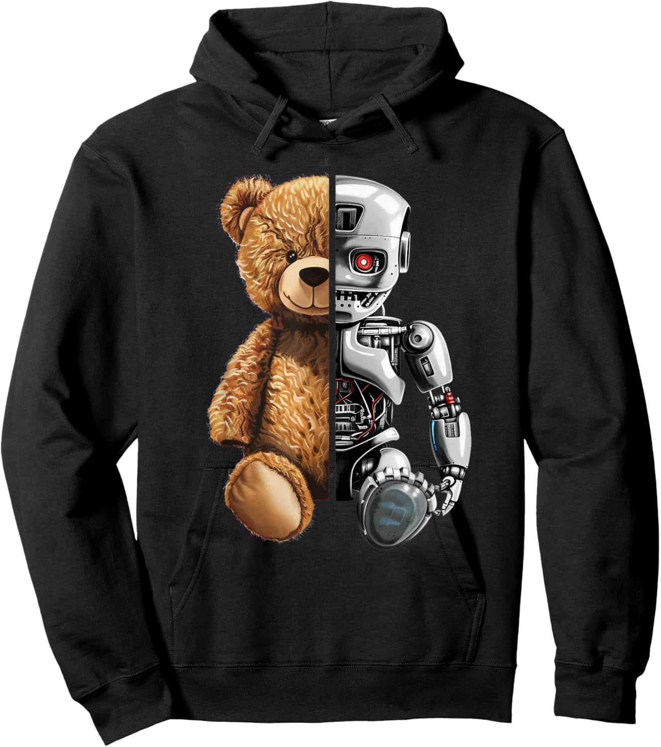 Robotics Animal Lover Teddy Robot Bear Robots Art Hoodie - Hoodie | Black
