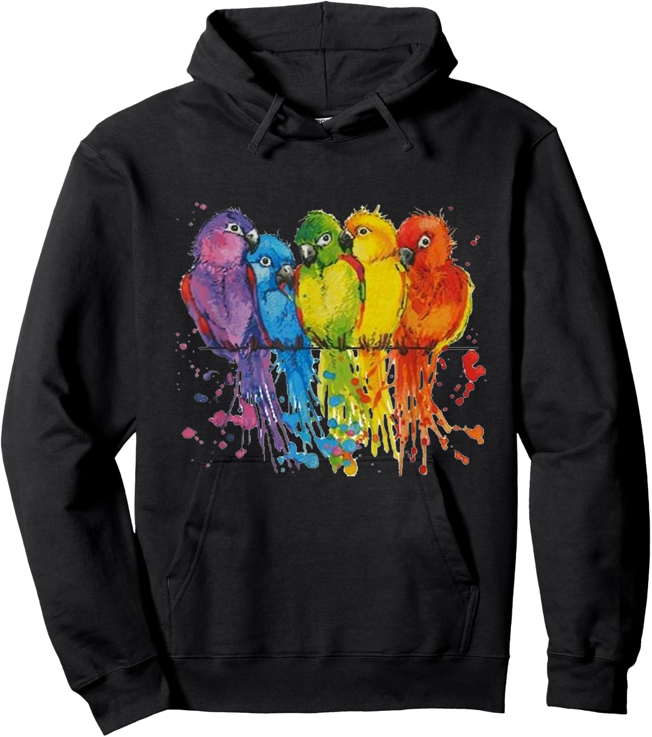 Parrot shirt for kids, parrot shirt , parrot for boys Hoodie - Hoodie | Black