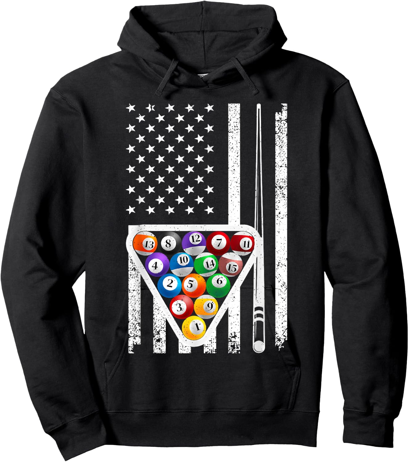 Funny Pool Art Women Billiards Player Billiard Lover Hoodie - Hoodie | Black