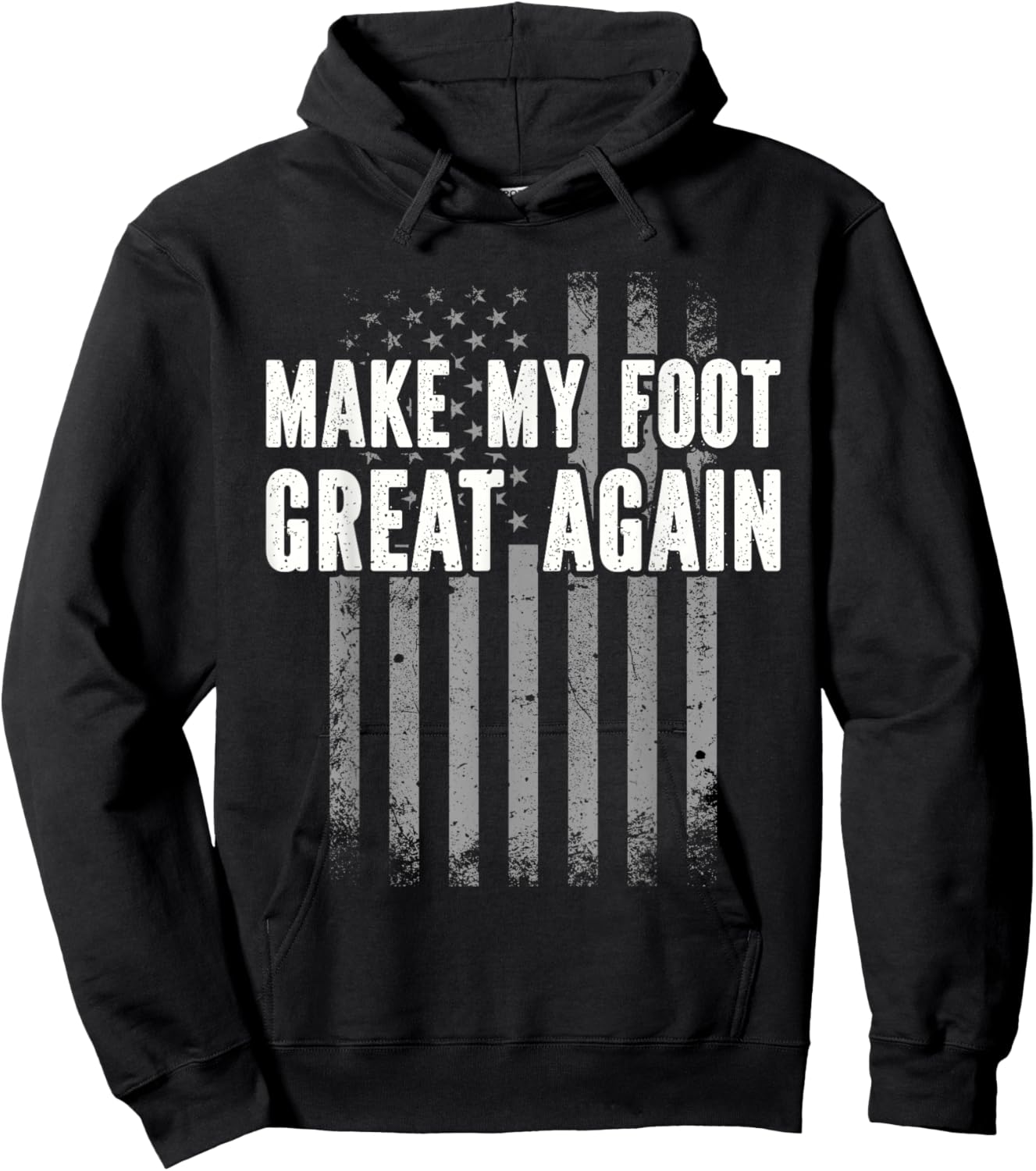 Make My Foot Great Again - Injury Recovery Hoodie - Hoodie | Black