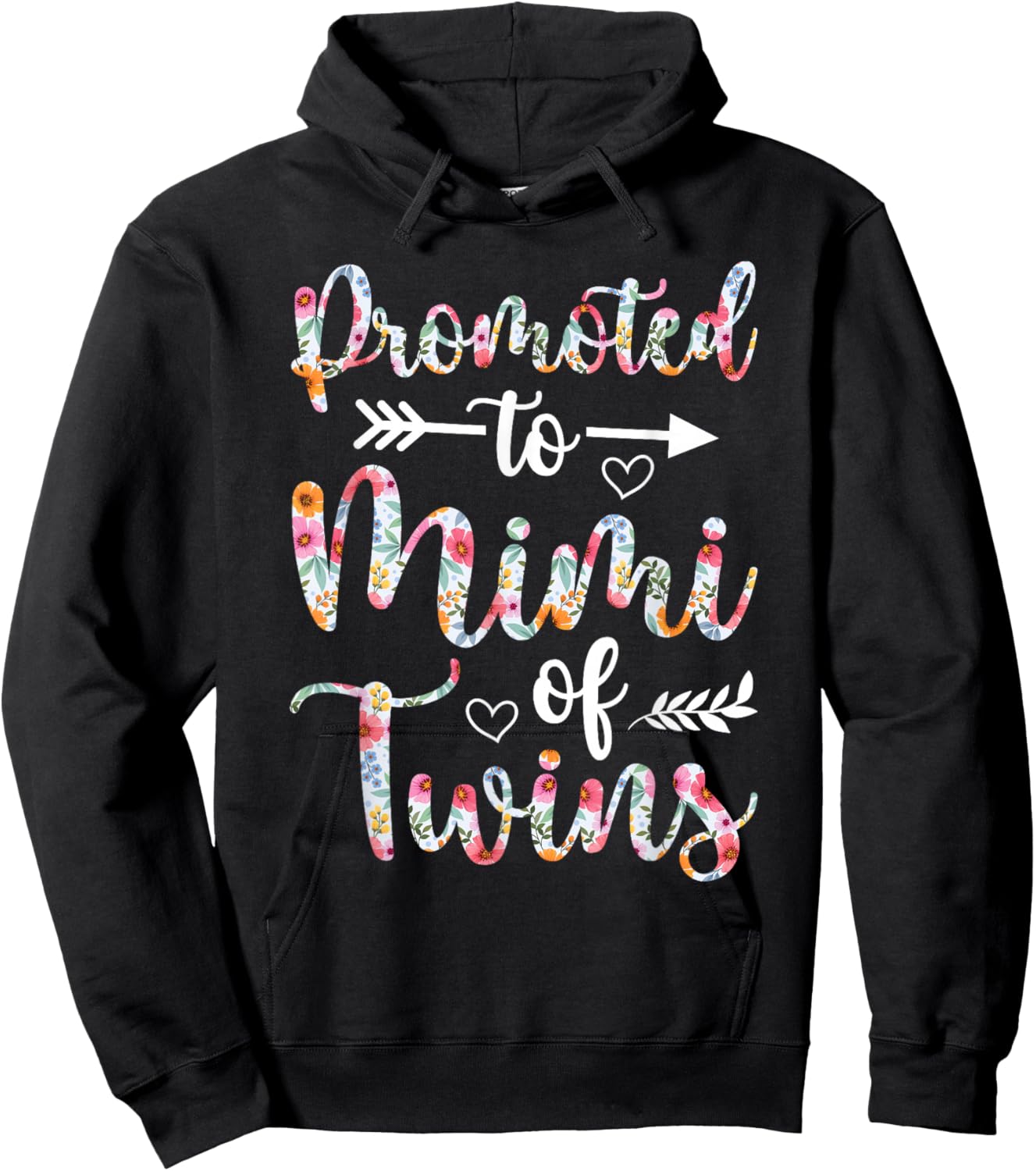 Promoted To Mimi Of Twins Soon Twin Mimi To Be Hoodie - Hoodie | Black