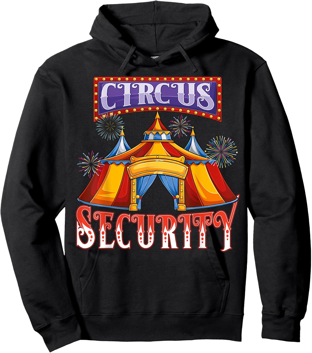 Circus Security theme costume Carnival Crew Party Men Women Hoodie - Hoodie | Black