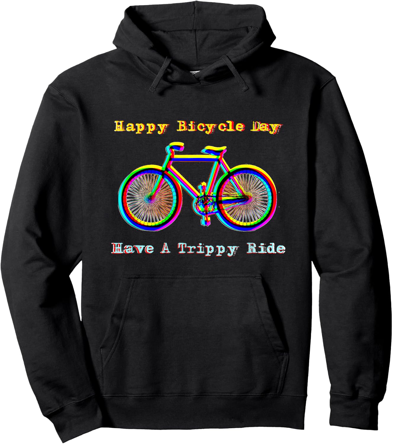 Happy Bicycle Day - Have A Trippy Bike Ride Hoodie - Hoodie | Black