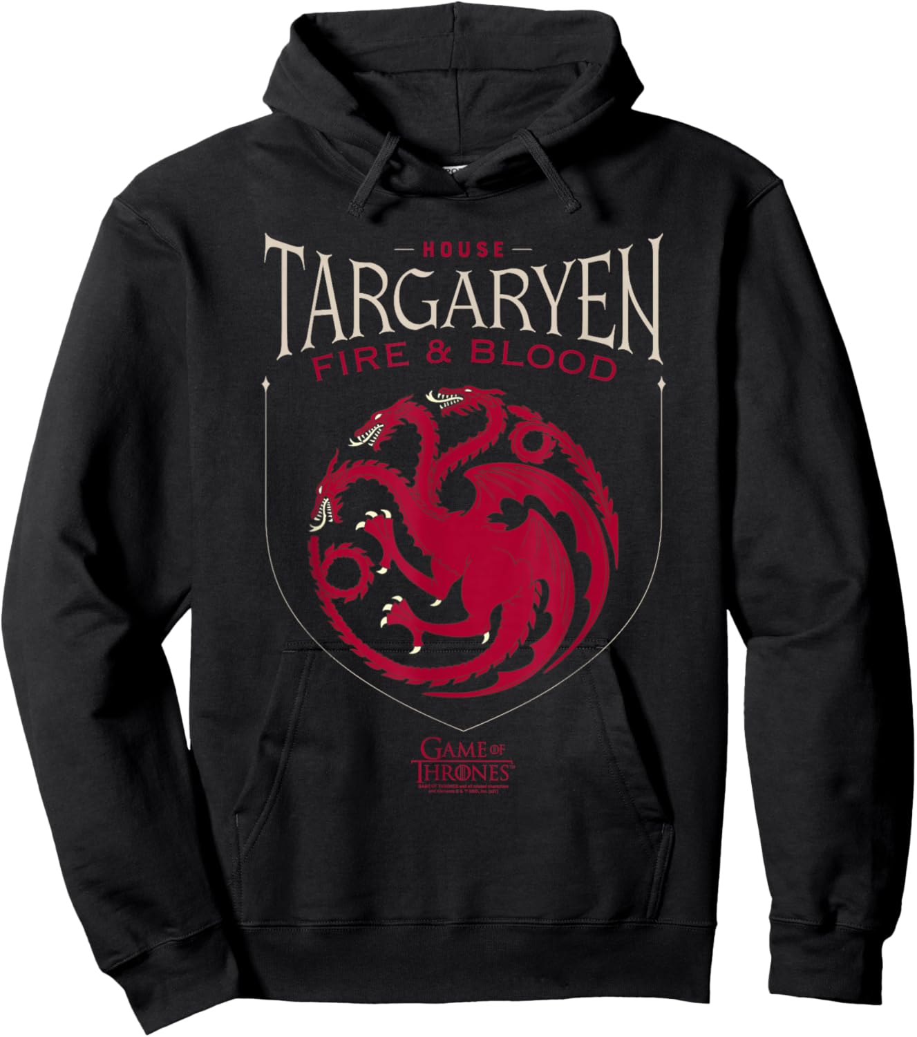 Game of Thrones House Targaryen Sigil Hoodie - Hoodie | Black