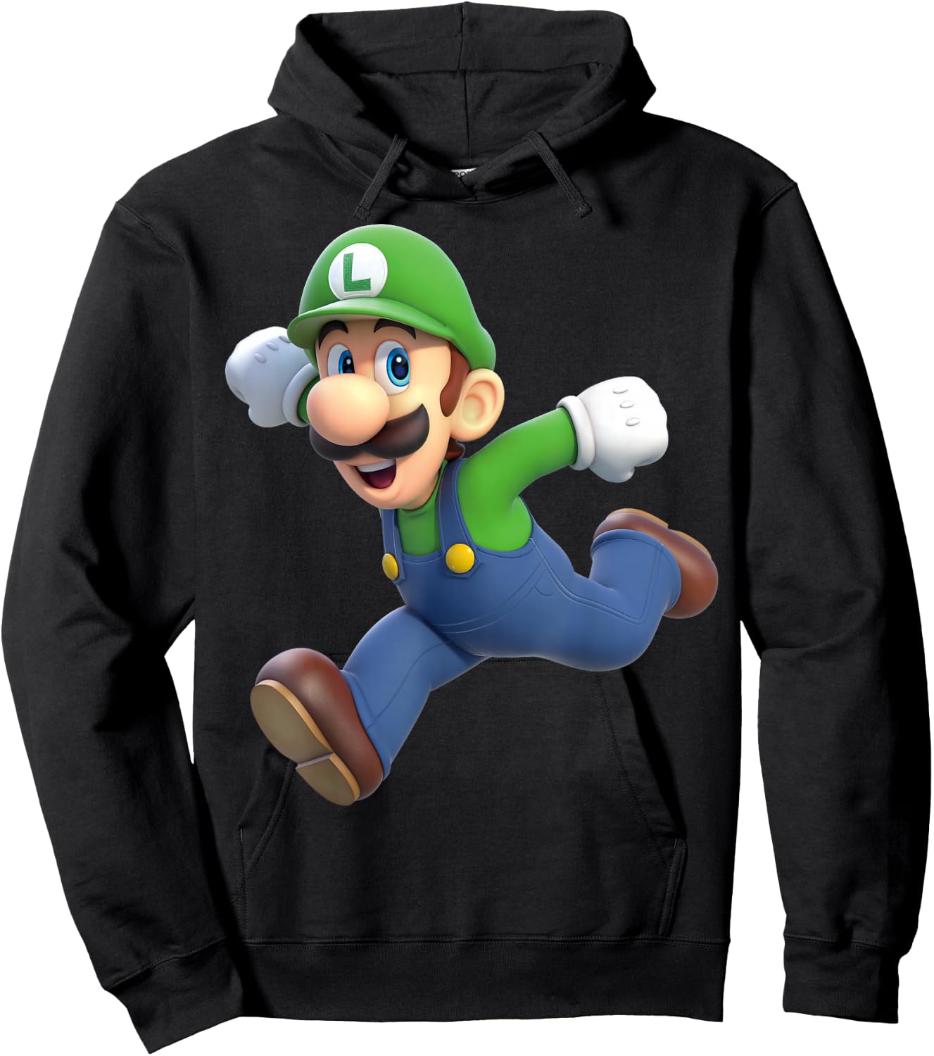 Super Mario Luigi 3D Poster Hoodie - Hoodie | Black