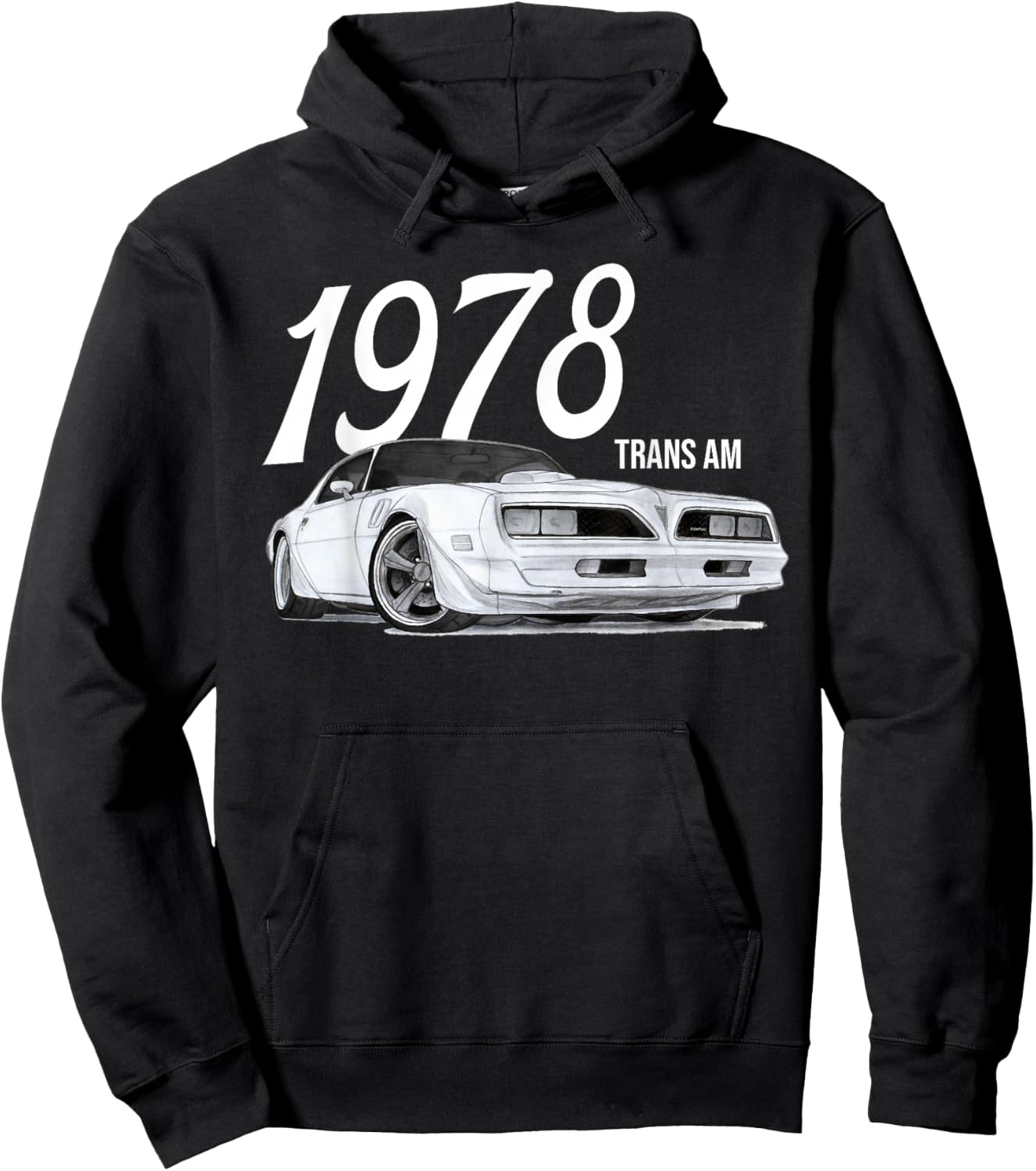 1978 78 trans am vintage black car MUSCLE CARS 70s CLASSIC Hoodie - Hoodie | Black