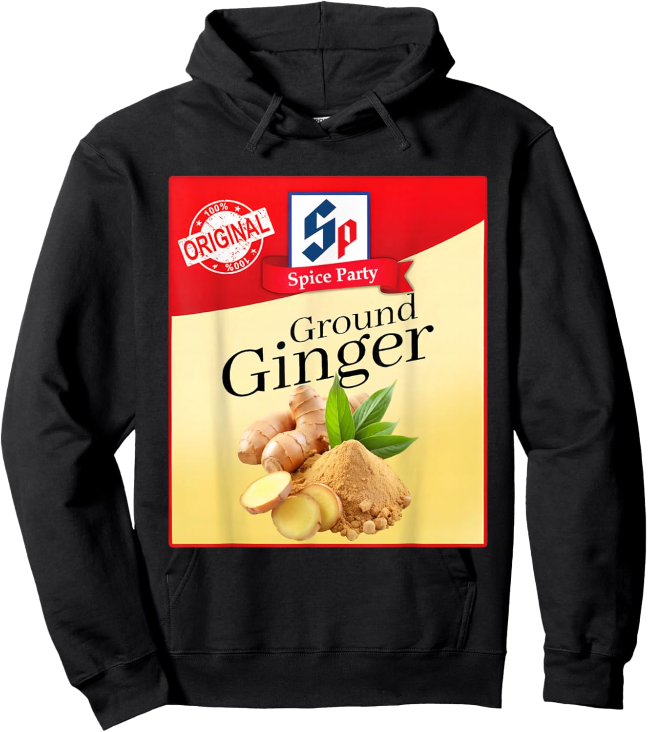 Ground Ginger Condiment Costume Holiday Spice Group Costumes Hoodie - Hoodie | Black