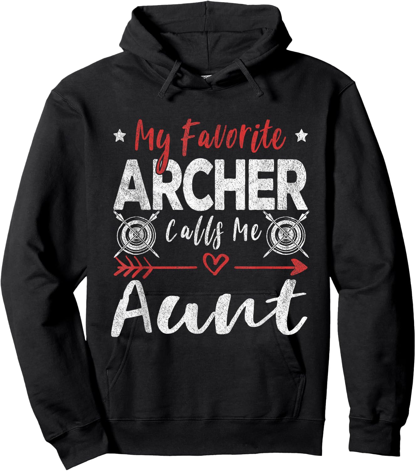 My Favorite Archer Calls Me Aunt Archery Hoodie - Hoodie | Black