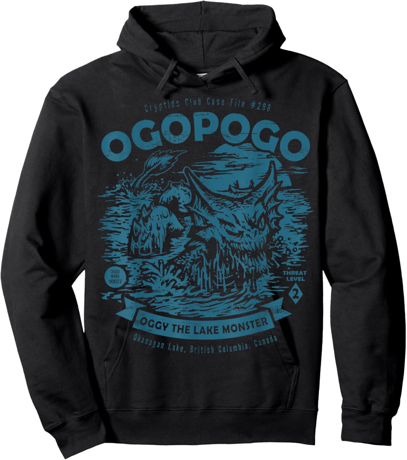 OGOPOGO - Oggy The Lake Monster Cryptids Club Case File Hoodie - Hoodie | Black