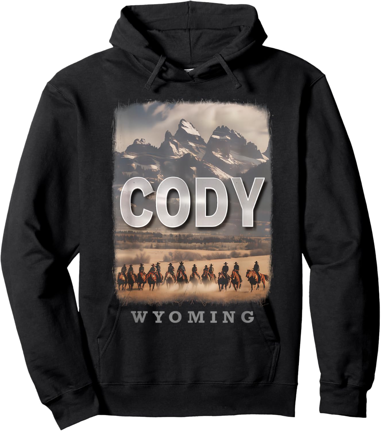 Cody Wyoming WY Wild West Adventure SD210 Hoodie - Hoodie | Black