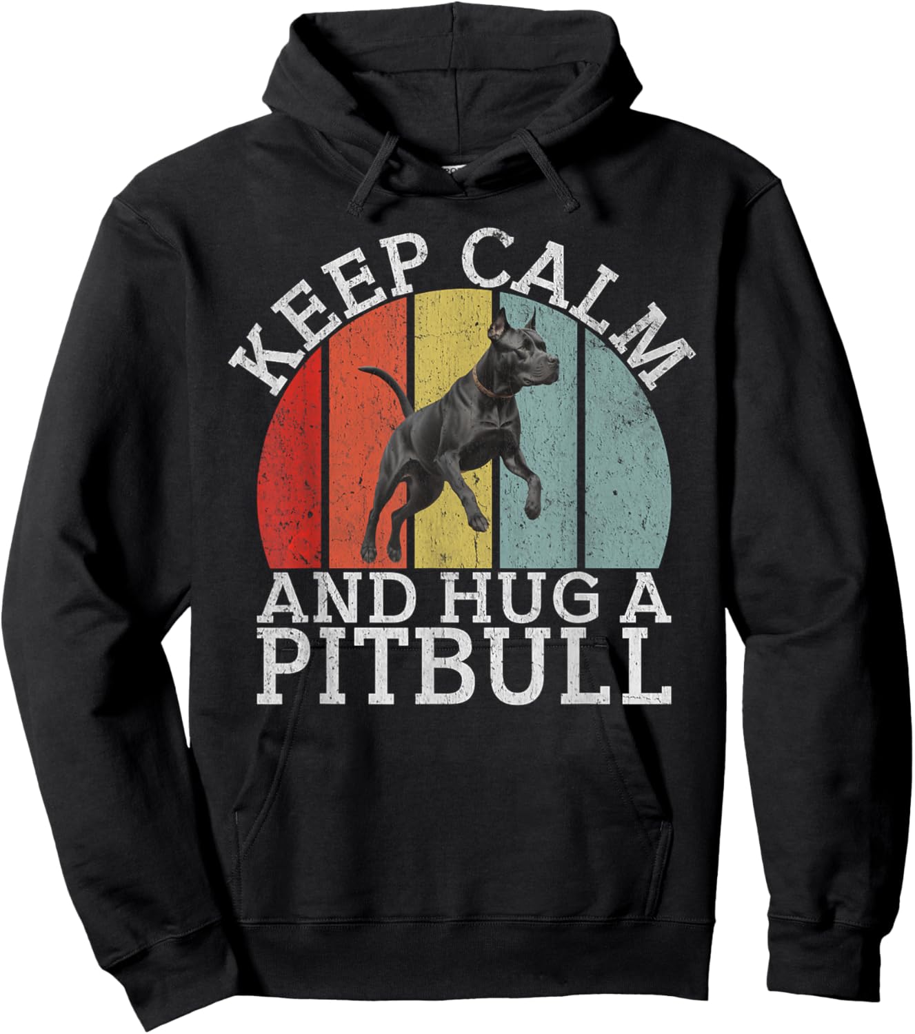 Keep Calm and Hug a Pitbull Hoodie - Hoodie | Black