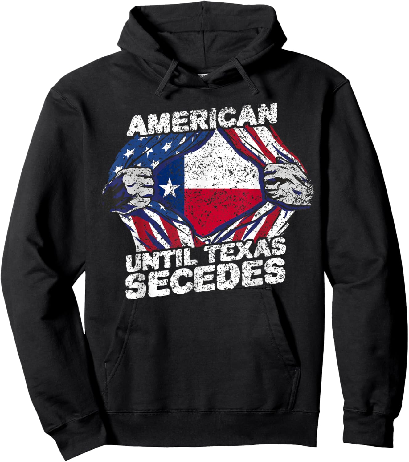American Until Texas Secedes Sayings Texan Pride State Us Hoodie - Hoodie | Black