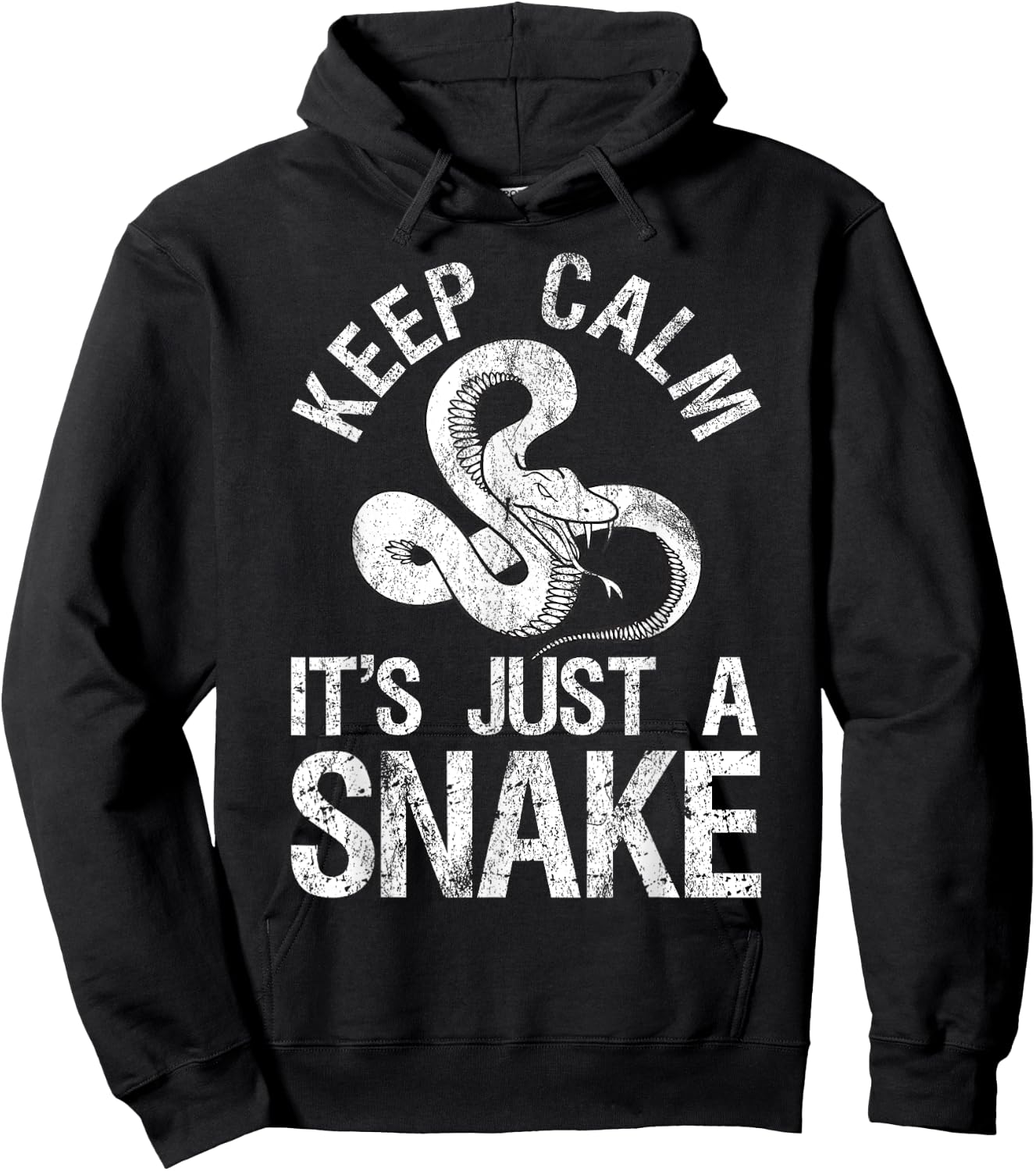 Keep Calm It's Just A Snake Hoodie - Hoodie | Black