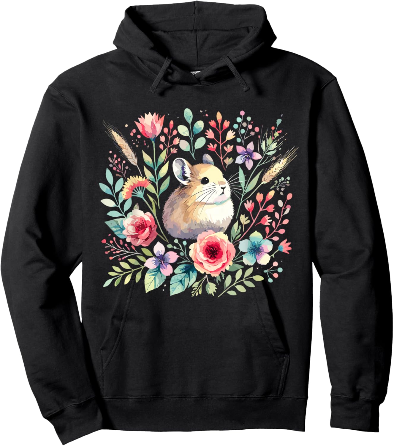 Adorable American Pika Habitat And Conservation Design Hoodie - Hoodie | Black