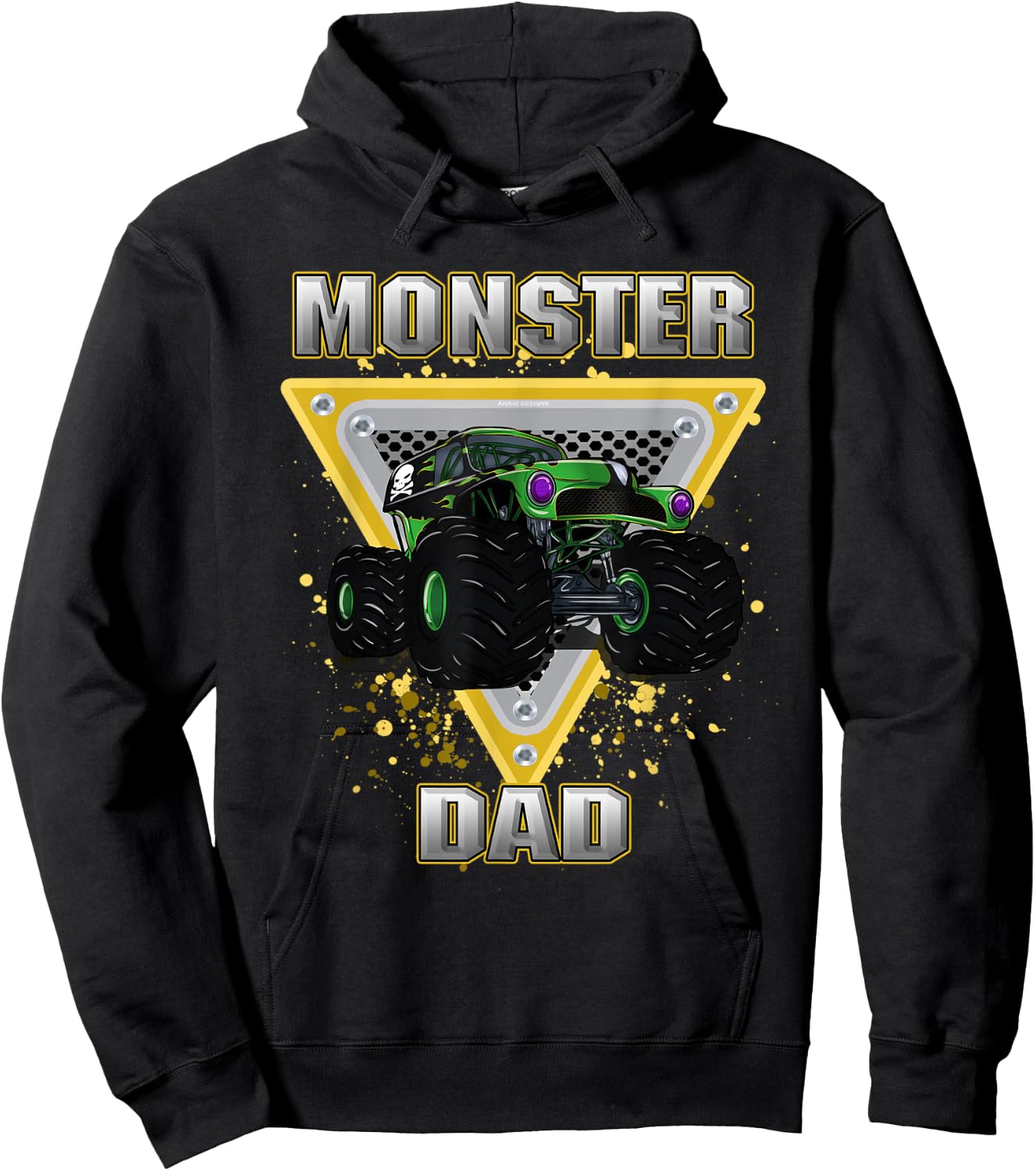 Monster Truck Dad Hoodie - Hoodie | Black