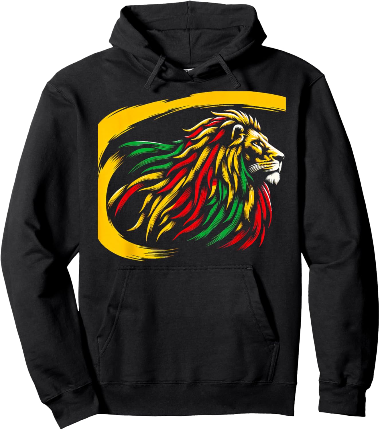 Epic Rasta Lion Hoodie - Hoodie | Black