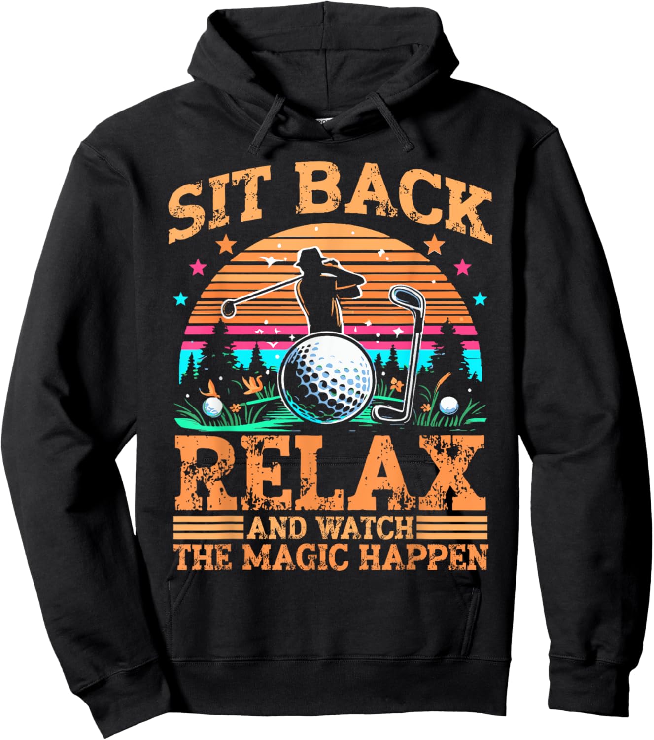 Funny Golf Player Hoodie - Hoodie | Black