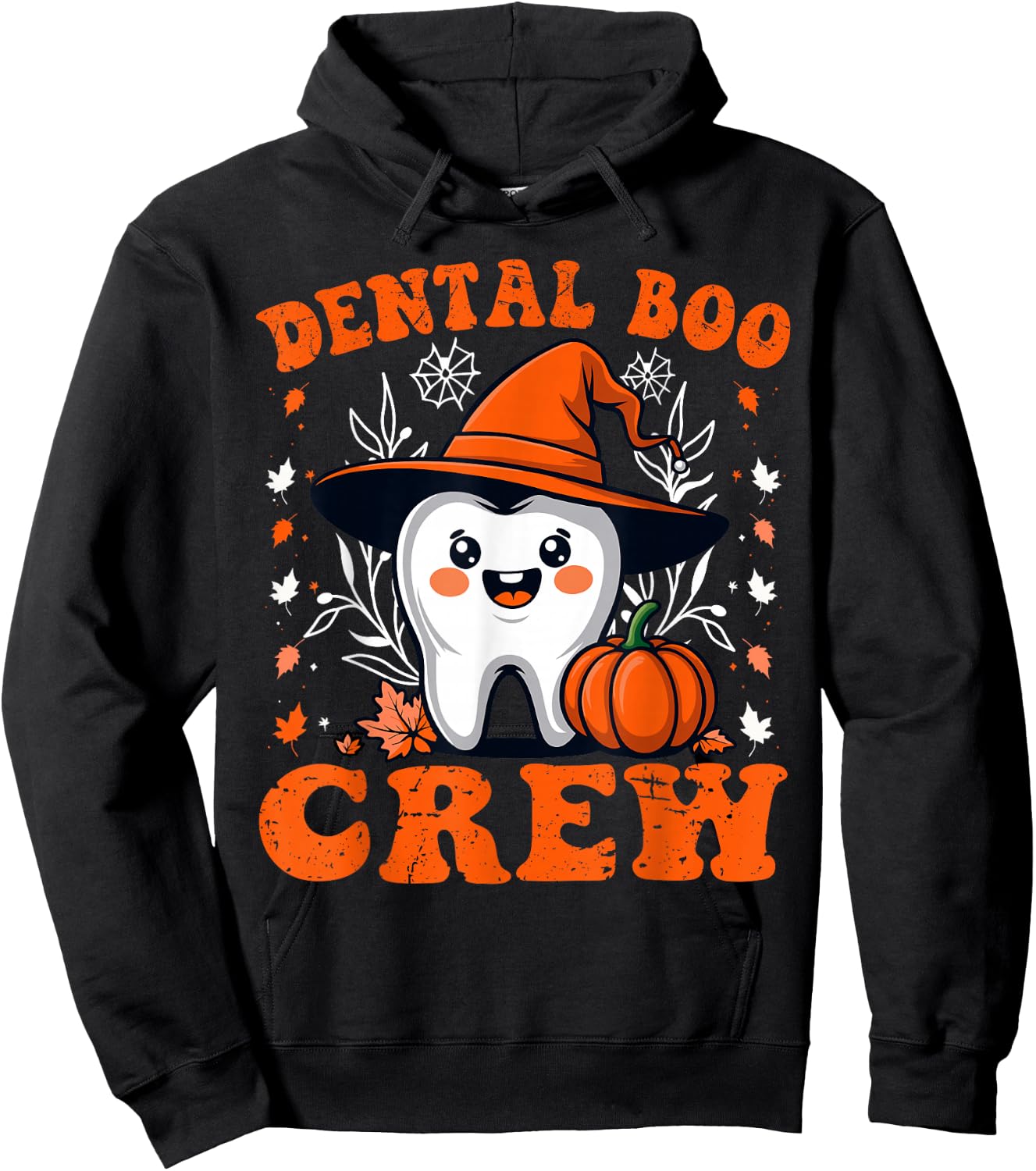 Halloween Dental Boo Crew Dentist Costume Teeth Women Men Hoodie - Hoodie | Black