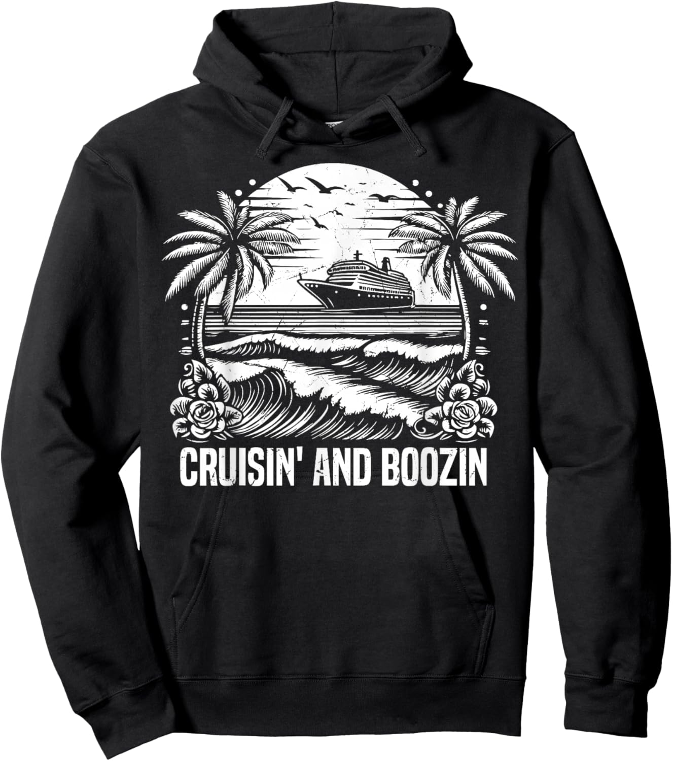 Cruisin and Boozin Cruising Hoodie - Hoodie | Black