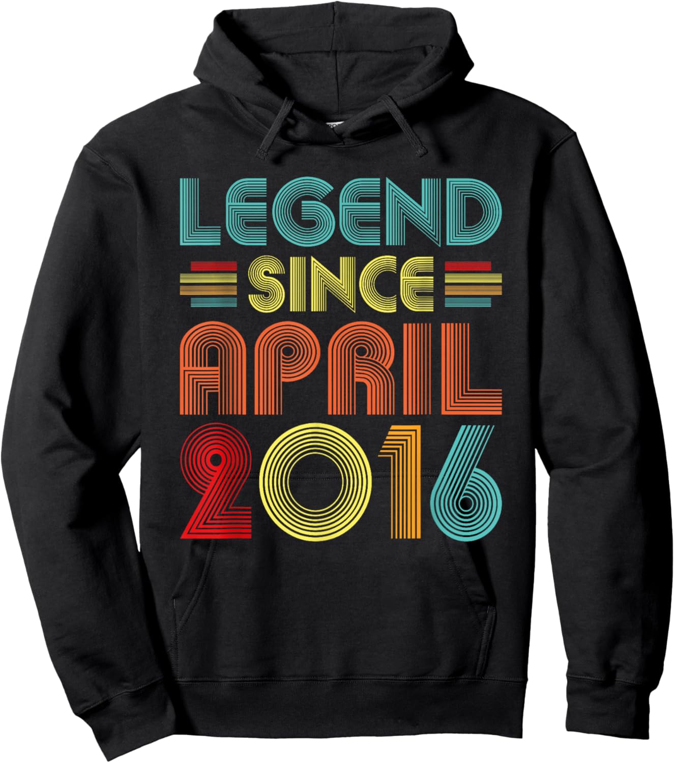 Legend Since April 2016 Birth Of Birthday 2016 Vintage Idea Hoodie - Hoodie | Black