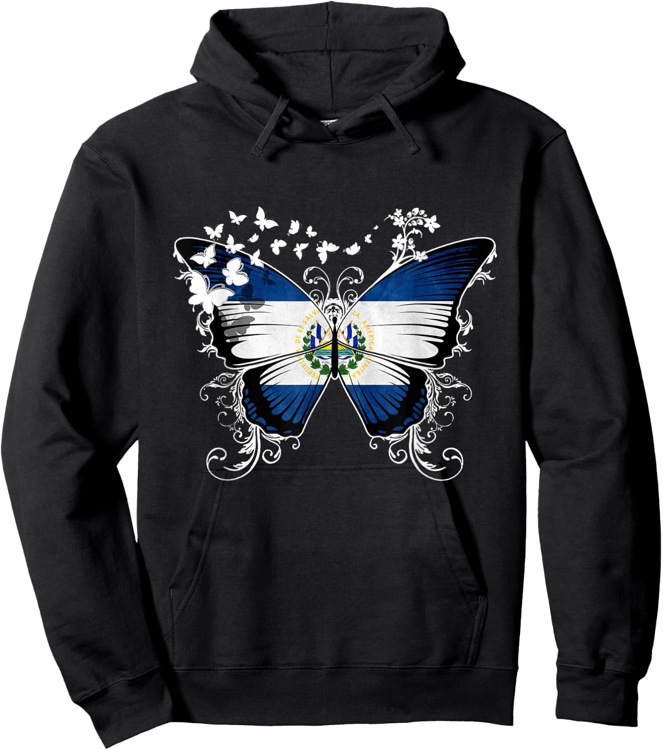 El Salvador Flag Salvadoran Hoodie - Hoodie | Black
