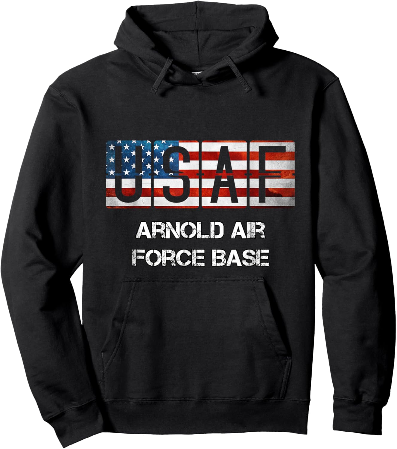 Arnold Air Force Base Tennessee Distressed Hoodie - Hoodie | Black