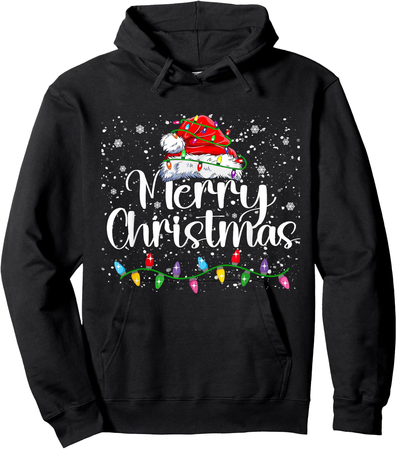 Merry Christmas Family Funny Christmas Women Men Xmas Kids Hoodie - Hoodie | Black