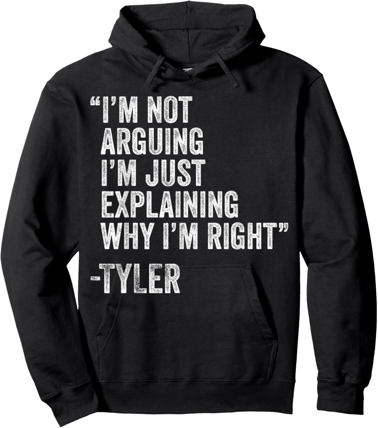 TYLER Quote Funny Birthday Custom Name Idea Engineer Hoodie - Hoodie | Black