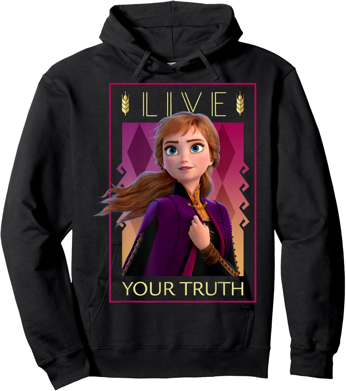 Disney Frozen 2 Live Your Truth Poster Hoodie - Hoodie | Black