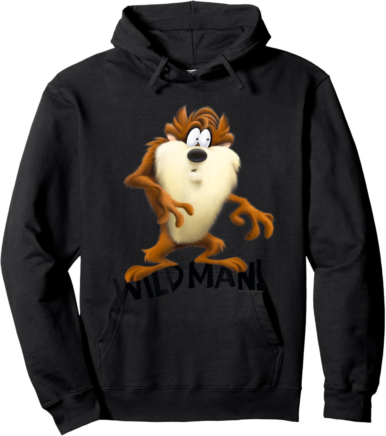 Looney Tunes Taz Wild Man Hoodie - Hoodie | Black